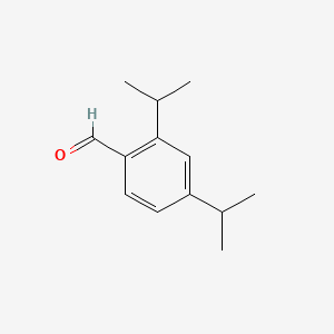 molecular formula C13H18O B14480252 Benzaldehyde, 2,4-bis(1-methylethyl)- CAS No. 68459-95-0
