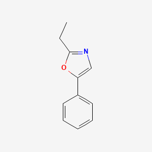 molecular formula C11H11NO B14480312 2-Ethyl-5-phenyl-1,3-oxazole CAS No. 69163-81-1
