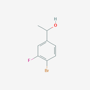 molecular formula C8H8BrFO B1448032 1-(4-Bromo-3-fluorophenyl)ethan-1-ol CAS No. 1394783-32-4