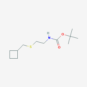 tert-butyl N-{2-[(cyclobutylmethyl)sulfanyl]ethyl}carbamate