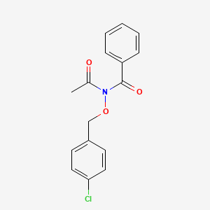 molecular formula C16H14ClNO3 B14480402 N-Acetyl-N-[(4-chlorophenyl)methoxy]benzamide CAS No. 64583-69-3