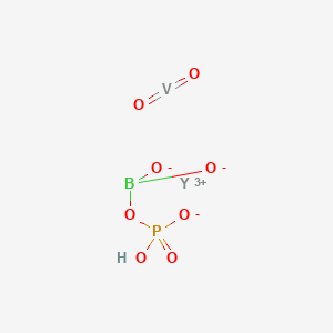 molecular formula BHO8PVY B14480405 Dioxidoboranyl hydrogen phosphate;dioxovanadium;yttrium(3+) 