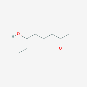 molecular formula C8H16O2 B14480408 2-Octanone, 6-hydroxy- CAS No. 66569-57-1