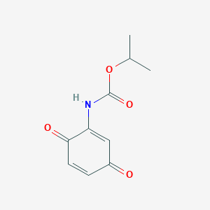 molecular formula C10H11NO4 B14480427 Propan-2-yl (3,6-dioxocyclohexa-1,4-dien-1-yl)carbamate CAS No. 64888-06-8