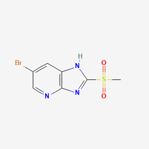 6-bromo-2-methanesulfonyl-3H-imidazo[4,5-b]pyridine