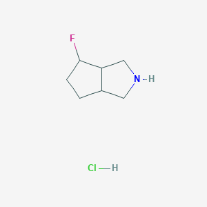 molecular formula C7H13ClFN B1448046 4-Fluoro-octahydrocyclopenta[c]pyrrole hydrochloride CAS No. 1423031-21-3
