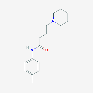 molecular formula C16H24N2O B14480461 N-(4-Methylphenyl)-4-(piperidin-1-yl)butanamide CAS No. 65783-58-6