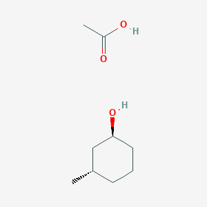 molecular formula C9H18O3 B14480464 acetic acid;(1S,3S)-3-methylcyclohexan-1-ol CAS No. 66922-08-5
