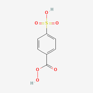 molecular formula C7H6O6S B14480473 Benzenecarboperoxoic acid, 4-sulfo- CAS No. 65501-26-0