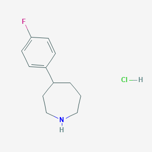 molecular formula C12H17ClFN B1448051 4-(4-Fluorophenyl)azepane hydrochloride CAS No. 1432679-34-9
