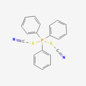 molecular formula C20H15N2PS2 B14480520 Triphenylbis(thiocyanato)-lambda~5~-phosphane CAS No. 66365-41-1