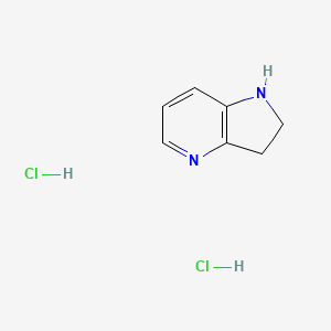 molecular formula C7H10Cl2N2 B1448053 2,3-Dihydro-1H-pyrrolo[3,2-b]pyridine dihydrochloride CAS No. 1443981-64-3
