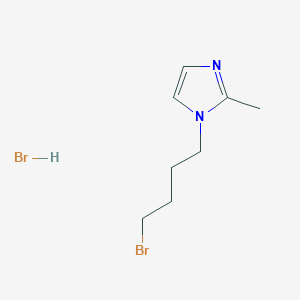 molecular formula C8H14Br2N2 B1448055 1-(4-bromobutyl)-2-methyl-1H-imidazole hydrobromide CAS No. 1423026-05-4