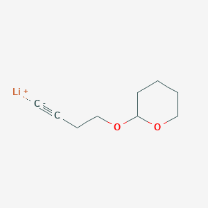 molecular formula C9H13LiO2 B14480567 Lithium, [4-[(tetrahydro-2H-pyran-2-yl)oxy]-1-butynyl]- CAS No. 67654-73-3