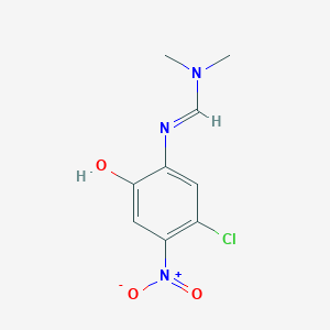 molecular formula C9H10ClN3O3 B14480720 N'-(5-Chloro-2-hydroxy-4-nitrophenyl)-N,N-dimethylmethanimidamide CAS No. 64452-09-1