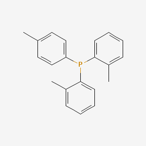 molecular formula C21H21P B14480747 Bis(2-methylphenyl)(4-methylphenyl)phosphane CAS No. 66186-00-3