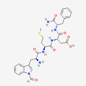 molecular formula C30H36N6O7S B14480785 N(alpha)-Formyltetragastrin CAS No. 66025-31-8