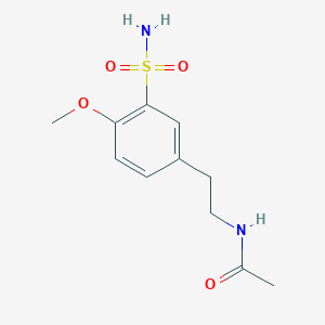 molecular formula C11H16N2O4S B1448081 N-[2-(4-methoxy-3-sulfamoylphenyl)ethyl]acetamide CAS No. 1427379-36-9