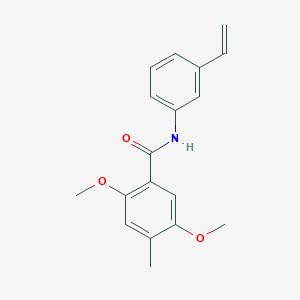 molecular formula C18H19NO3 B14480834 N-(3-Ethenylphenyl)-2,5-dimethoxy-4-methylbenzamide CAS No. 65849-96-9