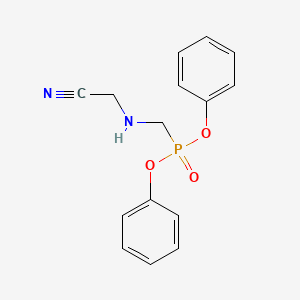 molecular formula C15H15N2O3P B14480871 Diphenyl {[(cyanomethyl)amino]methyl}phosphonate CAS No. 65007-28-5