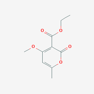 molecular formula C10H12O5 B14480891 Ethyl 4-methoxy-6-methyl-2-oxo-2H-pyran-3-carboxylate CAS No. 64507-47-7