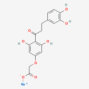 molecular formula C17H15NaO8 B14480894 Monosodium Dihydrochalcone CAS No. 70413-01-3
