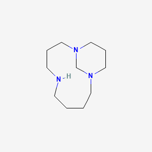 molecular formula C11H23N3 B14480922 1,5,10-Triazabicyclo[8.3.1]tetradecane CAS No. 64924-82-9