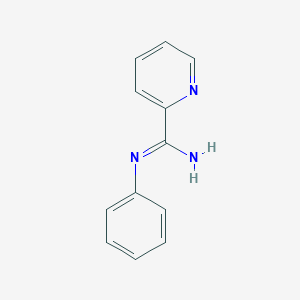 molecular formula C12H11N3 B14480953 N-Phenylpyridine-2-carboximidamide CAS No. 68118-41-2