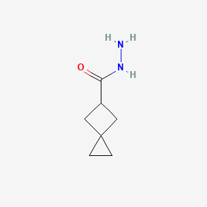 molecular formula C7H12N2O B14480973 Spiro[2.3]hexane-5-carbohydrazide CAS No. 66036-89-3