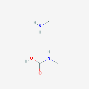 molecular formula C3H10N2O2 B14480986 Methanamine; methylcarbamic acid CAS No. 65398-48-3