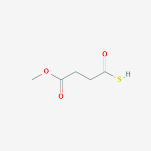 molecular formula C5H8O3S B14481021 4-methoxy-4-oxobutanethioic S-acid CAS No. 69077-18-5