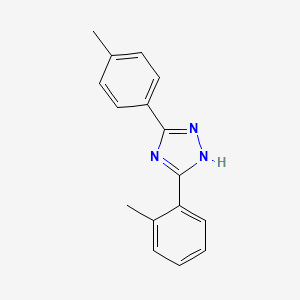 molecular formula C16H15N3 B14481032 s-Triazole, 3-(o-tolyl)-5-(p-tolyl)- CAS No. 65697-89-4