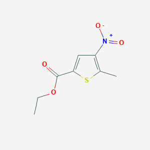 molecular formula C8H9NO4S B14481060 Ethyl 5-methyl-4-nitrothiophene-2-carboxylate CAS No. 66117-23-5