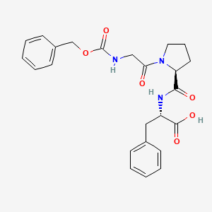 molecular formula C24H27N3O6 B14481074 N-[(Benzyloxy)carbonyl]glycyl-L-prolyl-L-phenylalanine CAS No. 68385-15-9