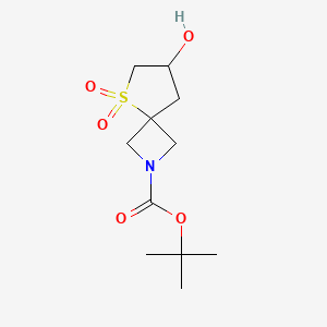 tert-Butyl 7-hydroxy-5-thia-2-azaspiro[3.4]octane-2-carboxylate 5,5-dioxide