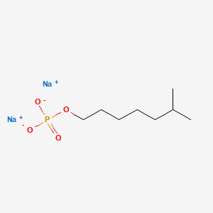 molecular formula C8H17Na2O4P B14481159 Phosphoric acid, monoisooctyl ester, disodium salt CAS No. 68110-42-9