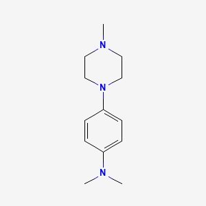 molecular formula C13H21N3 B14481183 N,N-Dimethyl-4-(4-methylpiperazin-1-yl)aniline CAS No. 65851-38-9