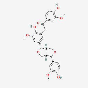 molecular formula C29H30O9 B1448121 Herpetone 