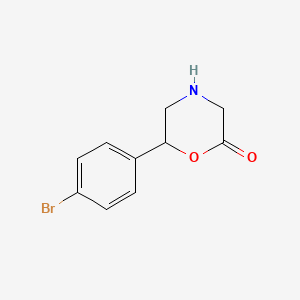 6-(4-Bromophenyl)morpholin-2-one