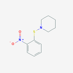 molecular formula C11H14N2O2S B14481260 Piperidine, 1-[(2-nitrophenyl)thio]- CAS No. 66552-58-7