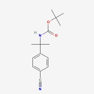 4-[2-(Boc-amino)-2-propyl]benzonitrile