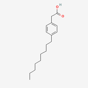 molecular formula C17H26O2 B14481286 (4-Nonylphenyl)acetic acid CAS No. 64570-29-2