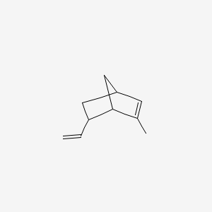 molecular formula C10H14 B14481288 Bicyclo[2.2.1]hept-2-ene, 6-ethenyl-2-methyl- CAS No. 67892-64-2