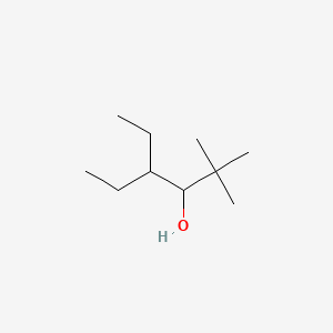 molecular formula C10H22O B14481296 4-Ethyl-2,2-dimethylhexan-3-ol CAS No. 66719-47-9