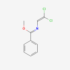 molecular formula C10H9Cl2NO B14481321 Methyl N-(2,2-dichloroethenyl)benzenecarboximidate CAS No. 64528-23-0