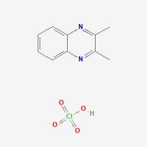 molecular formula C10H11ClN2O4 B14481408 2,3-Dimethylquinoxaline;perchloric acid CAS No. 65790-18-3
