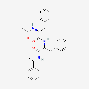 molecular formula C28H31N3O3 B14481456 N-Acetyl-L-phenylalanyl-N-[(1S)-1-phenylethyl]-L-phenylalaninamide CAS No. 65894-99-7