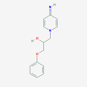 molecular formula C14H16N2O2 B14481477 1-(4-Iminopyridin-1-yl)-3-phenoxypropan-2-ol CAS No. 66307-09-3