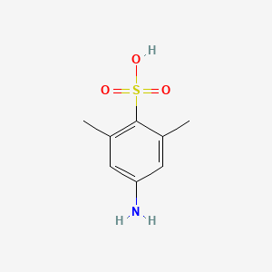 molecular formula C8H11NO3S B14481481 Benzenesulfonic acid, 4-amino-2,6-dimethyl- CAS No. 64835-50-3