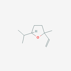 molecular formula C10H18O B14481489 2-Ethenyl-2-methyl-5-propan-2-yloxolane CAS No. 71635-17-1